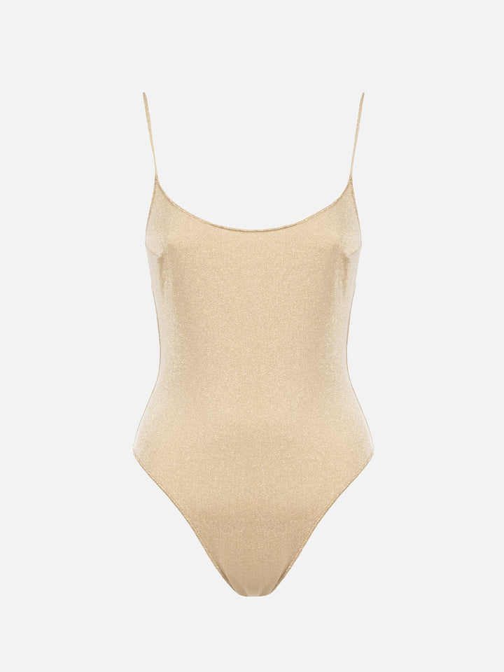 Woman lurex one-piece swimsuit Cecille - MC2 Saint Barth