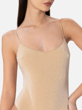 Woman lurex one-piece swimsuit Cecille - MC2 Saint Barth