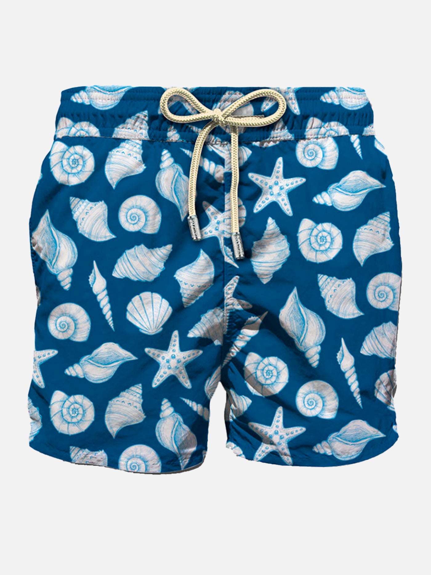 Man light fabric swim shorts with shells print - MC2 Saint Barth