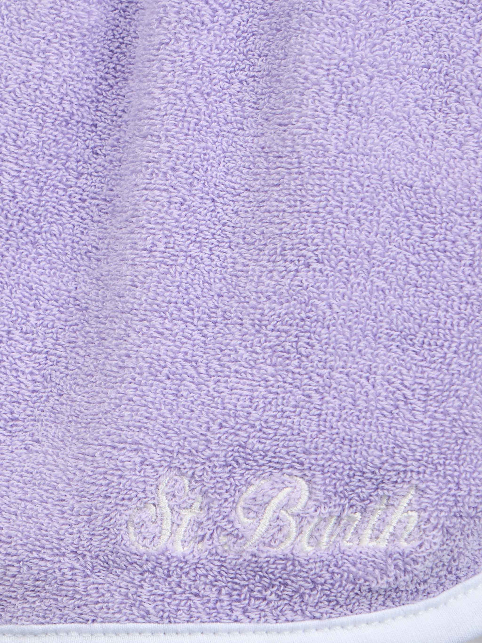 Girl lilac terry pull up shorts Curly - MC2 Saint Barth