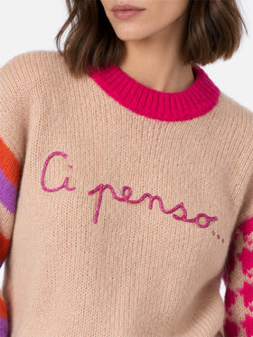 Maglia Danya Soft boxy con ricamo Ci penso