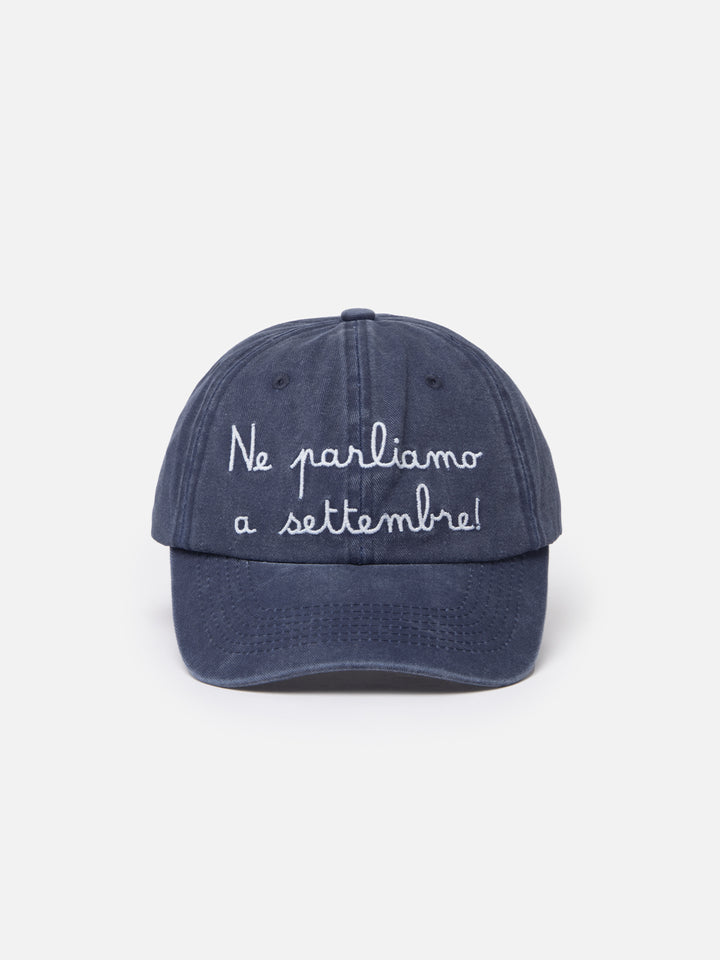 Denim embroidered ball cap Davis