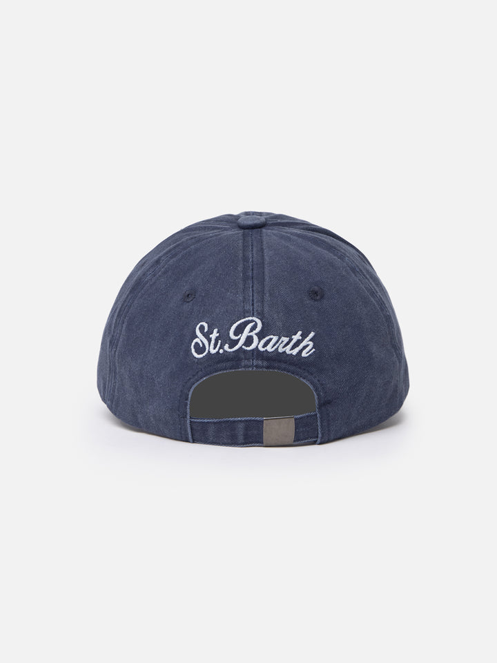 Denim embroidered ball cap Davis