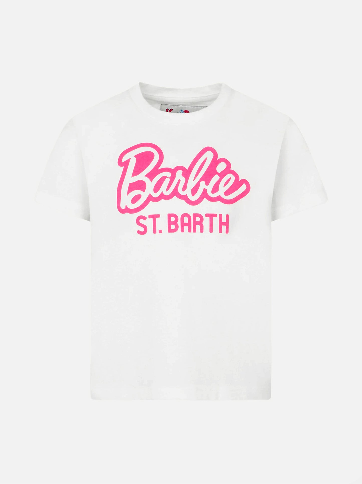 Girl heavy cotton t-shirt with Barbie St. Barth print | BARBIE SPECIAL EDITION