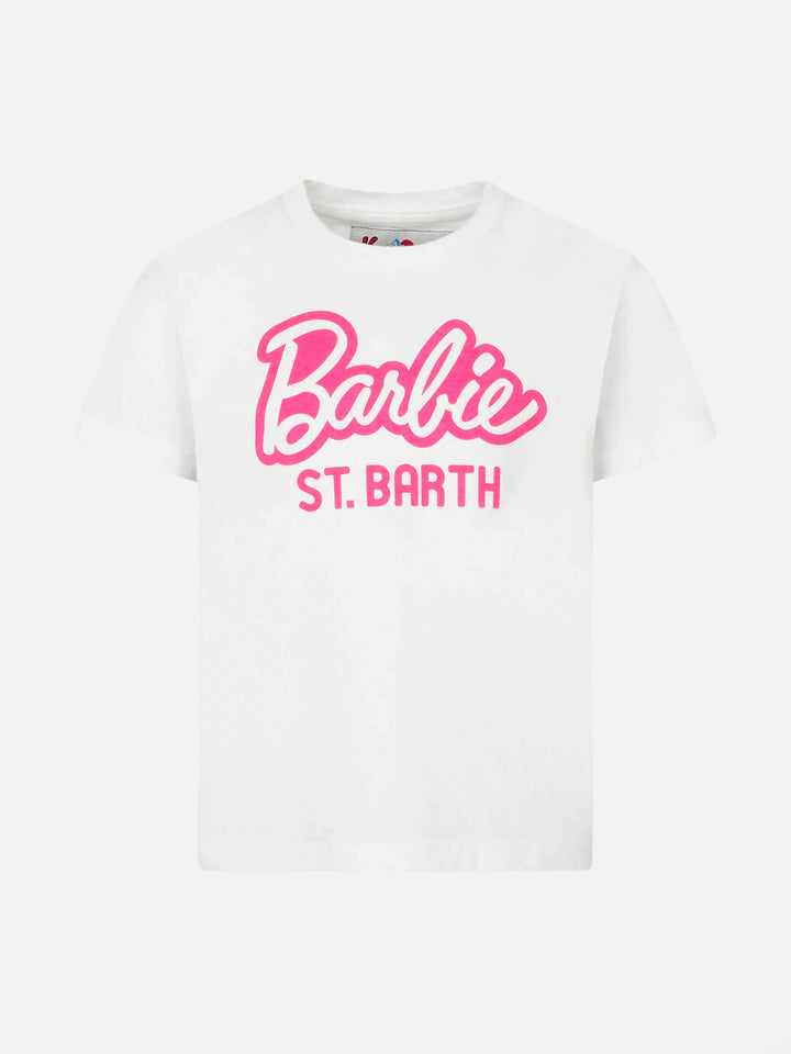 Girl heavy cotton t-shirt with Barbie St. Barth print | BARBIE SPECIAL EDITION