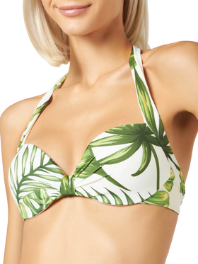 Tropical leaves print bralette - MC2 Saint Barth