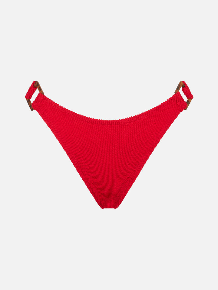 Woman crinkle cheeky swim briefs - MC2 Saint Barth