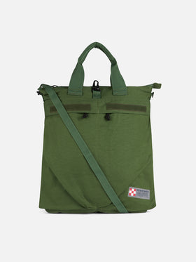 Militärgrüner Canvas-Rucksack