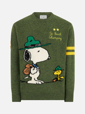 Donegal-Pullover mit Rundhalsausschnitt und Snoopy-Jacquard | SNOOPY – ©PEANUTS SPECIAL EDITION