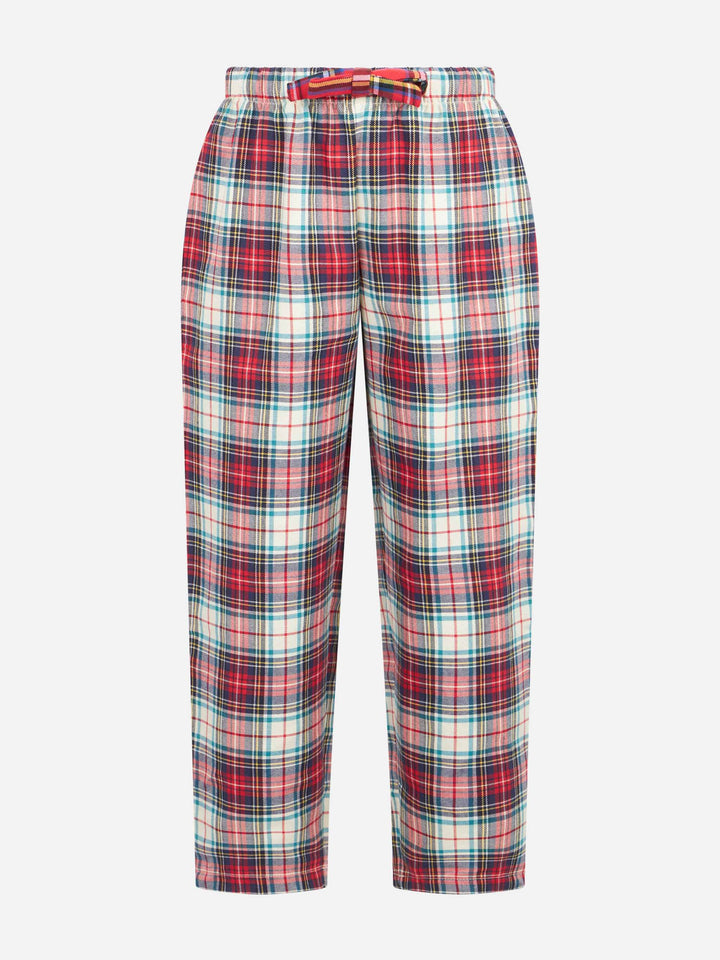 Kid pajama pants with tartan print - MC2 Saint Barth
