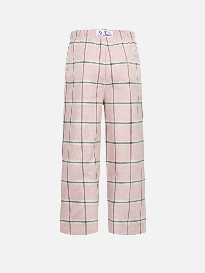 Kid pajama pants with tartan print - MC2 Saint Barth