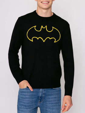 Man black sweater Batman logo | Warner Bros. Special Edition - MC2 Saint Barth