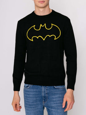 Man black sweater Batman logo | Warner Bros. Special Edition - MC2 Saint Barth
