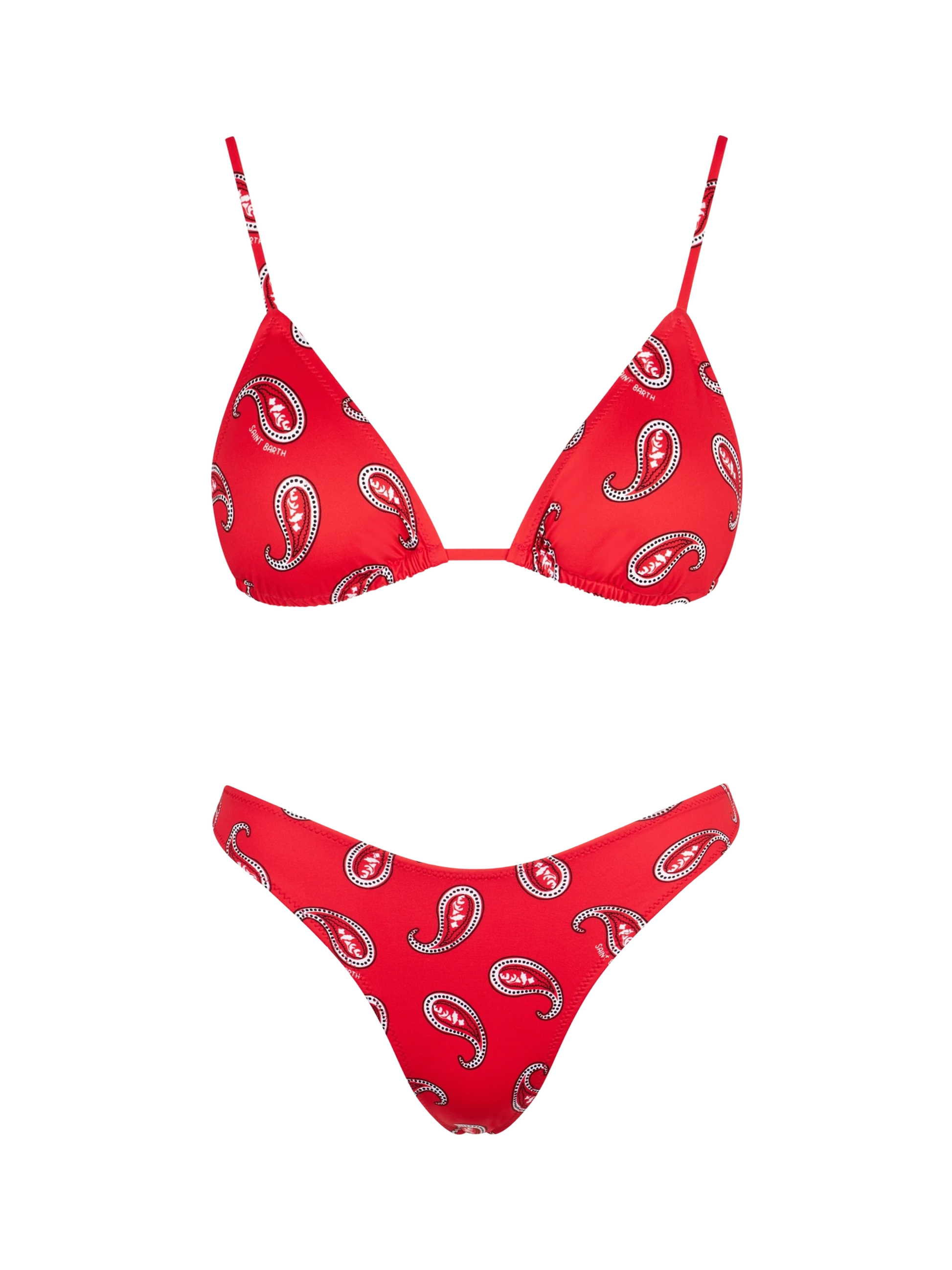 Woman triangle bikini with paisley print - MC2 Saint Barth