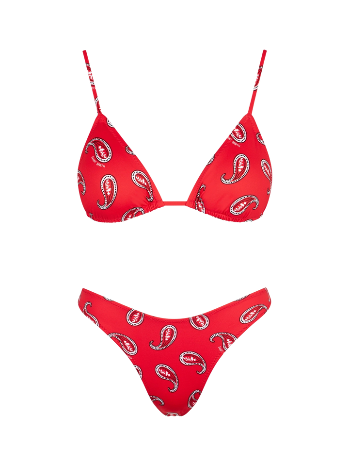 Woman triangle bikini with paisley print - MC2 Saint Barth