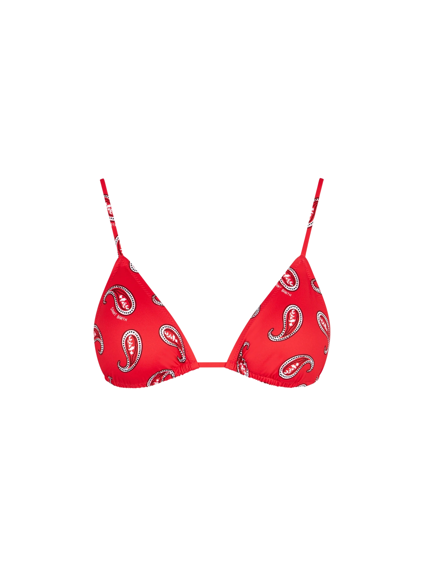Woman triangle top with paisley print - MC2 Saint Barth