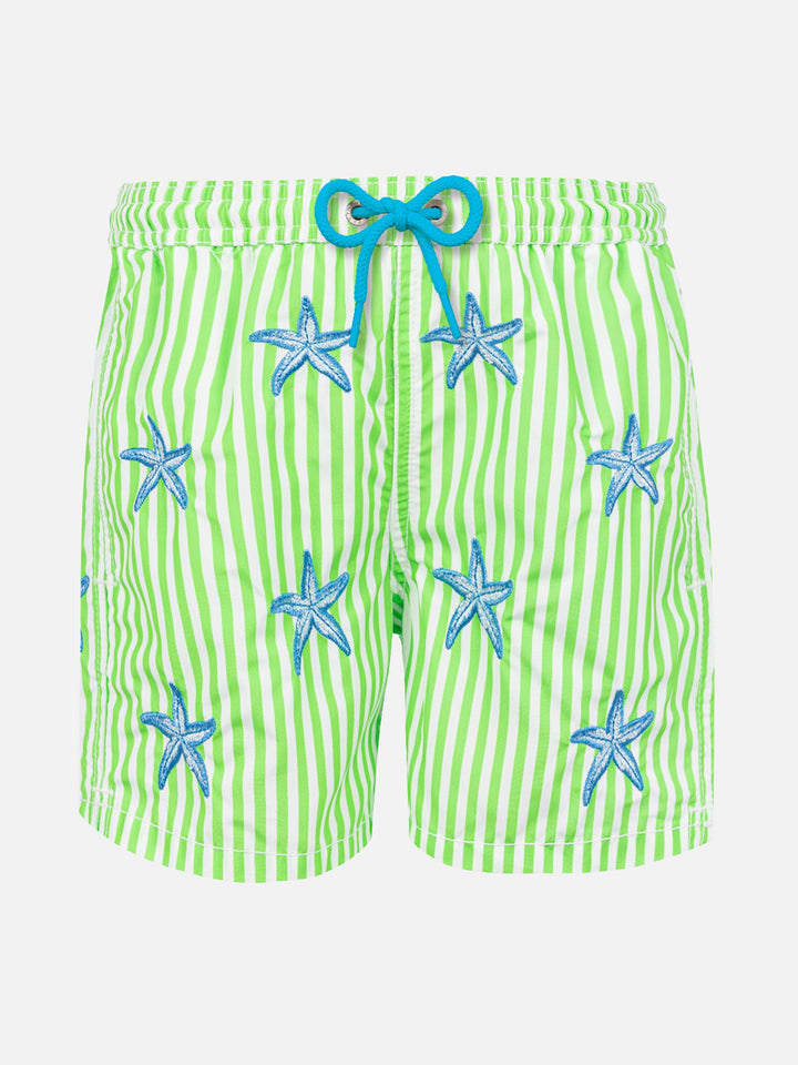 Man classic swim shorts with starfish embroidery - MC2 Saint Barth