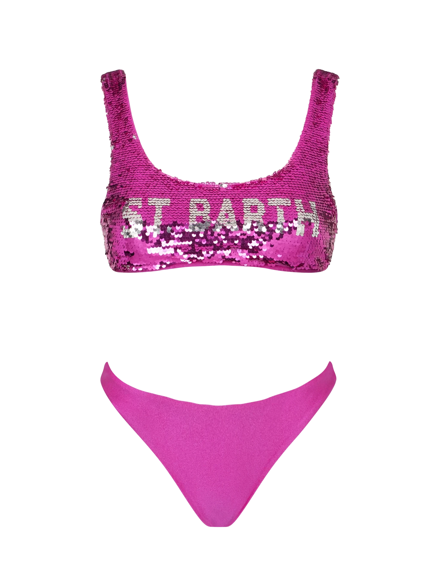 Woman fucsia sequins bralette bikini - MC2 Saint Barth