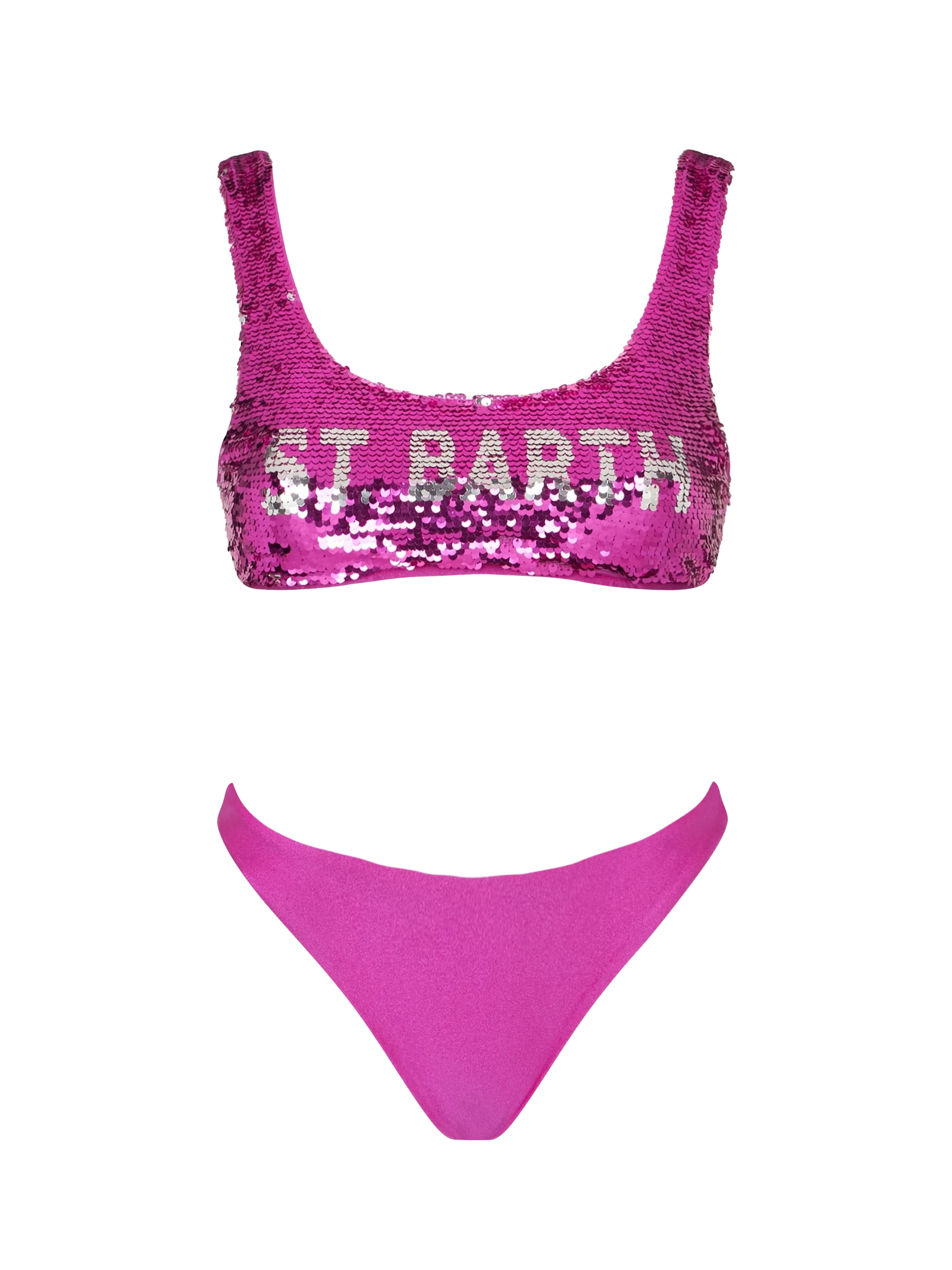Woman fucsia sequins bralette bikini - MC2 Saint Barth