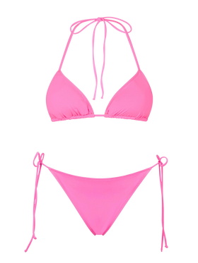 Woman fluo pink triangle bikini - MC2 Saint Barth