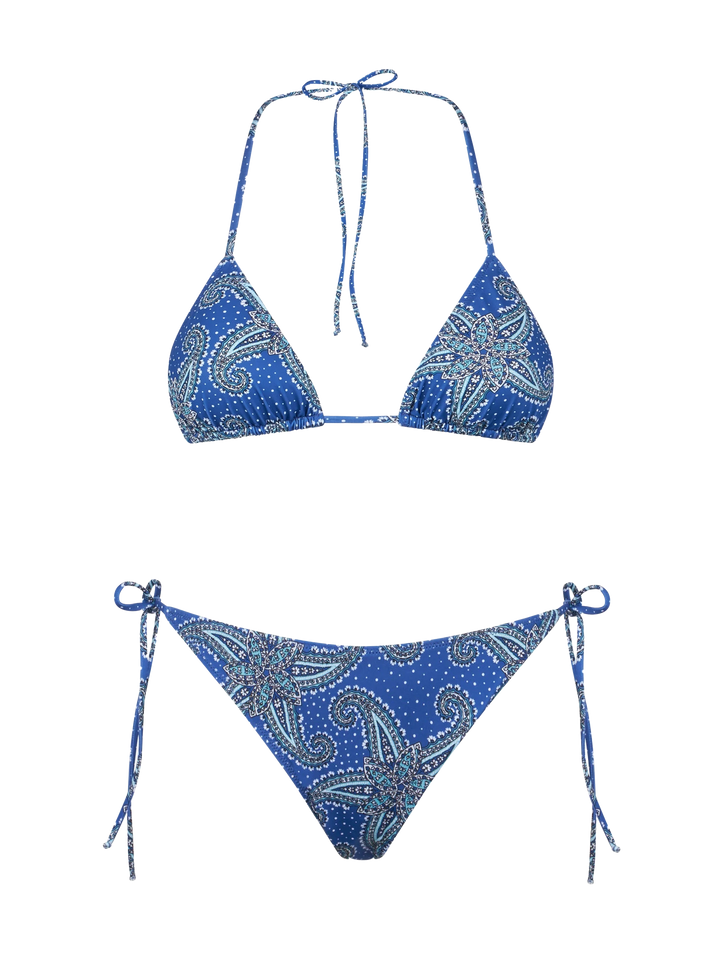 Woman triangle bikini with paisley print - MC2 Saint Barth