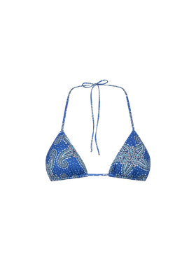 Woman triangle top with paisley star print - MC2 Saint Barth