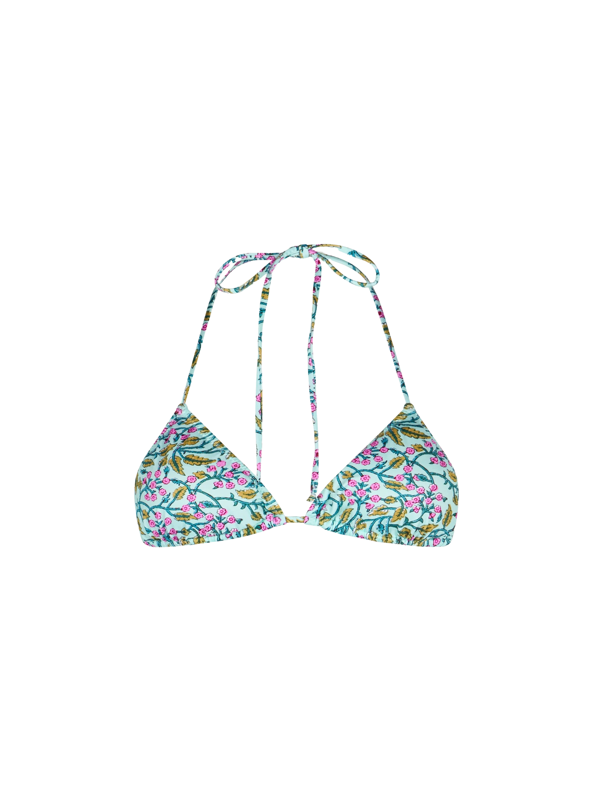 Woman radical flower triangle top swimsuit Leah - MC2 Saint Barth
