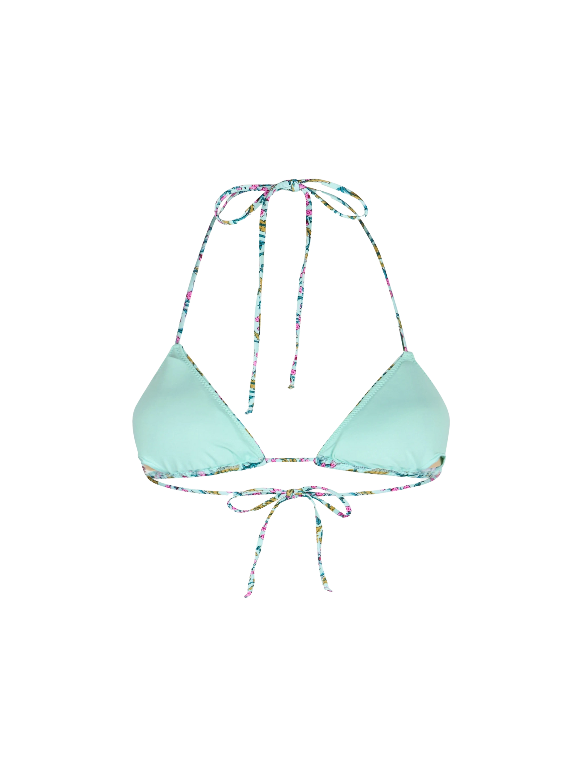 Woman radical flower triangle top swimsuit Leah - MC2 Saint Barth