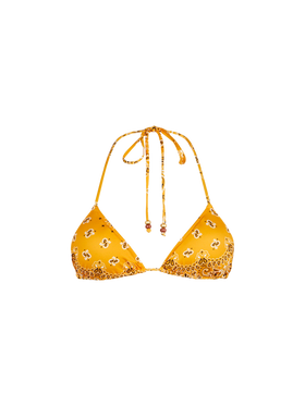 Woman triangle top swimsuit with bandanna print - MC2 Saint Barth