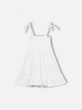 Girl white crochet dress - MC2 Saint Barth