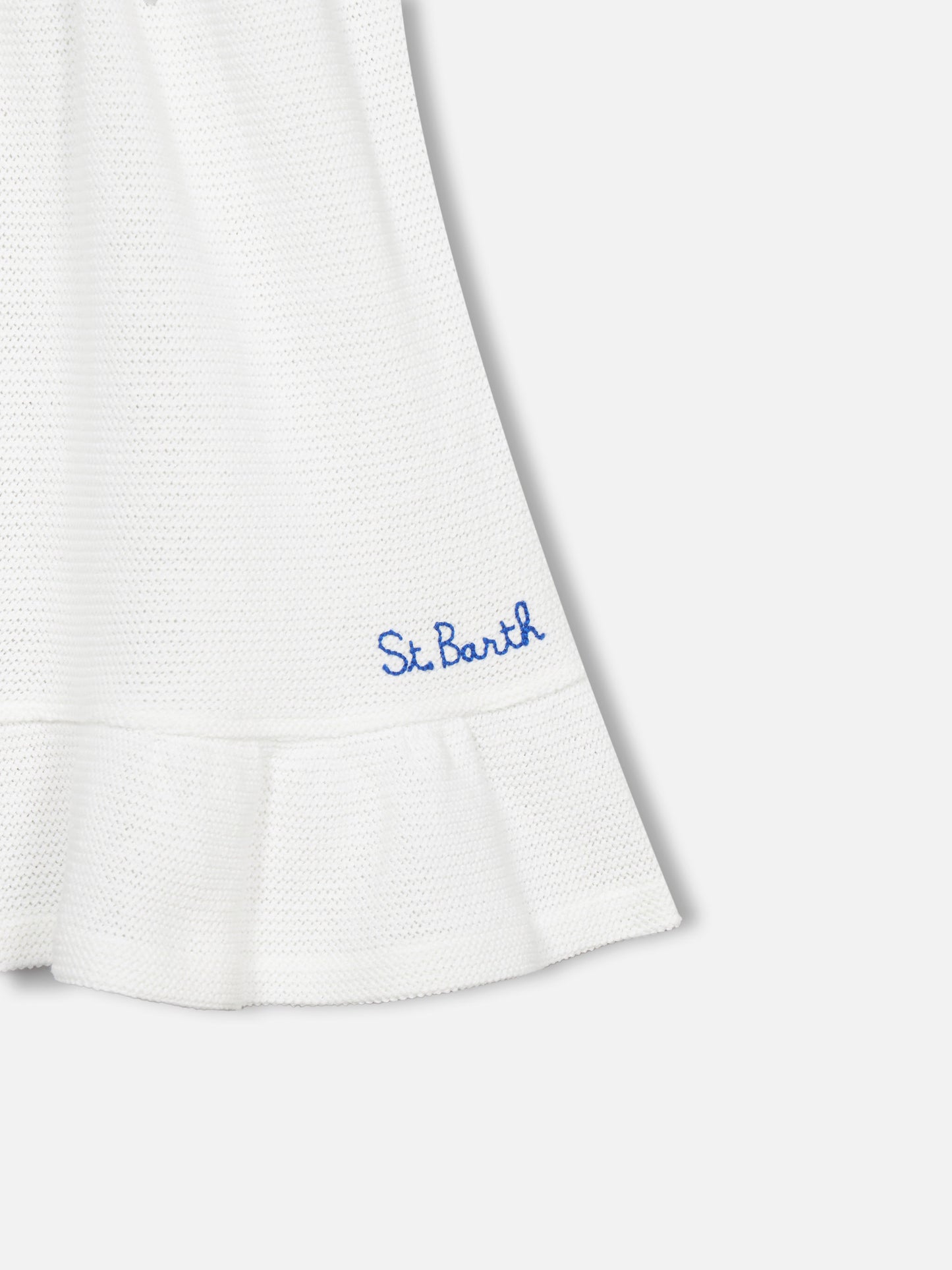 Girl white crochet dress - MC2 Saint Barth