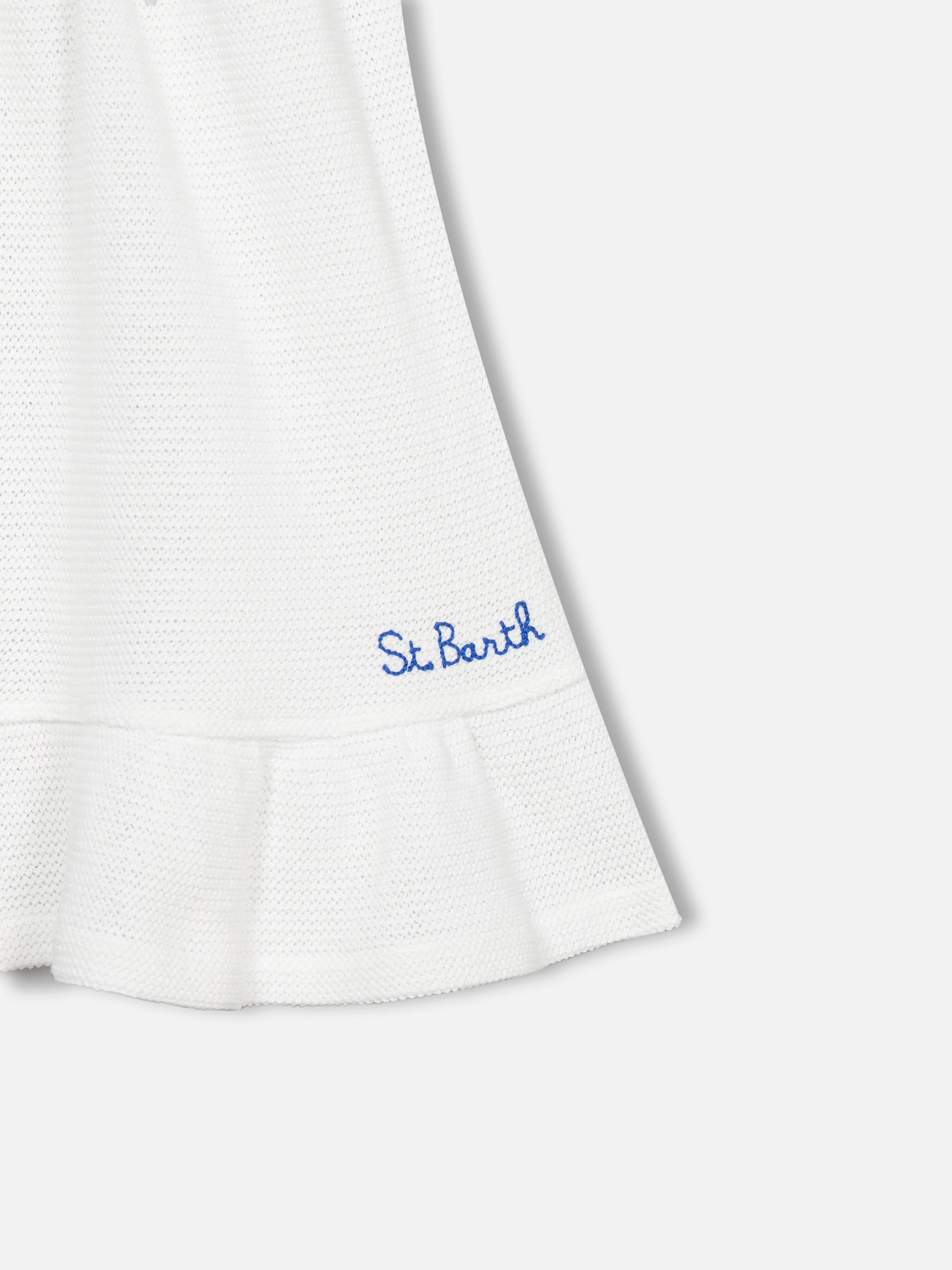 Girl white crochet dress - MC2 Saint Barth