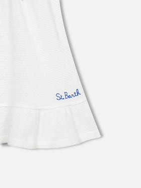 Girl white crochet dress - MC2 Saint Barth