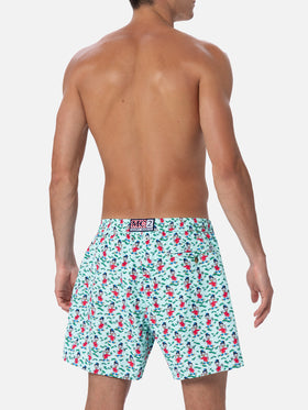 Man lightweight fabric swim-shorts Lighting Micro Fantasy with Scrooge print | DISNEY SPECIAL EDITION - MC2 Saint Barth