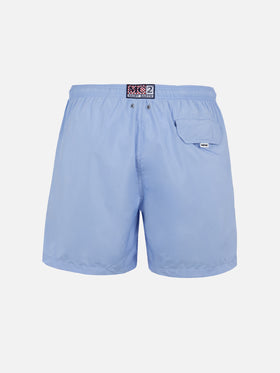 Man lightweight fabric sky blue swim shorts Lighting Pantone | PANTONE® SPECIAL EDITION - MC2 Saint Barth
