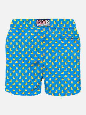 Man light fabric swim shorts with ducky print - MC2 Saint Barth
