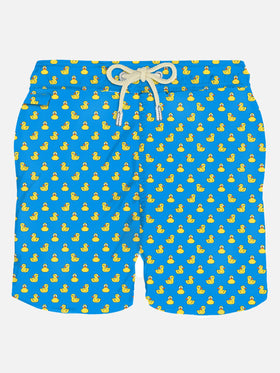 Man light fabric swim shorts with ducky print - MC2 Saint Barth