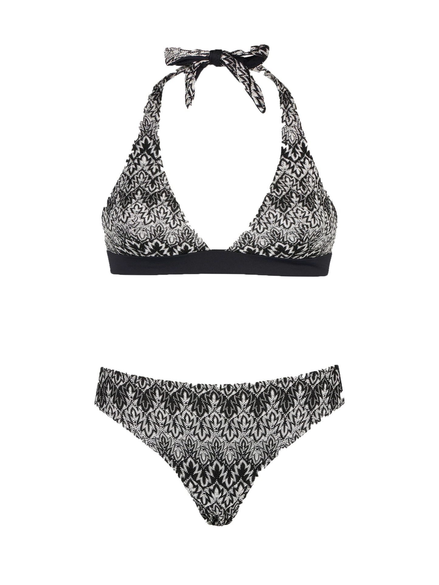 Damen-Triangel-Bikini mit Chevron-Muster
