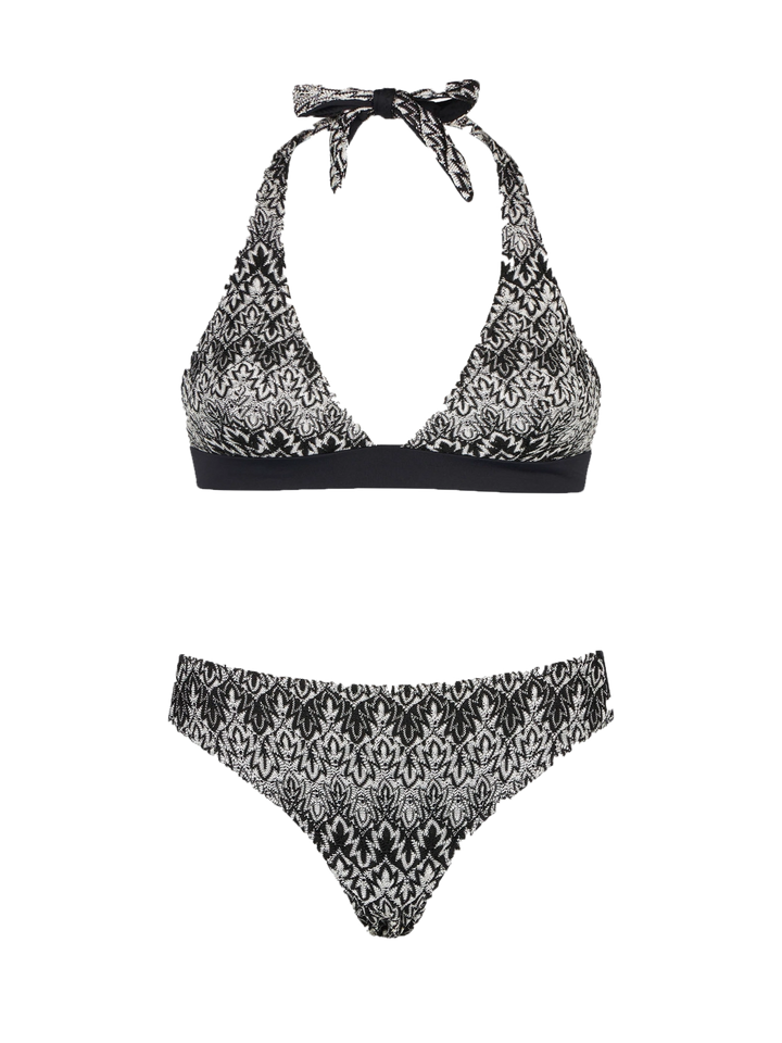 Damen-Triangel-Bikini mit Chevron-Muster