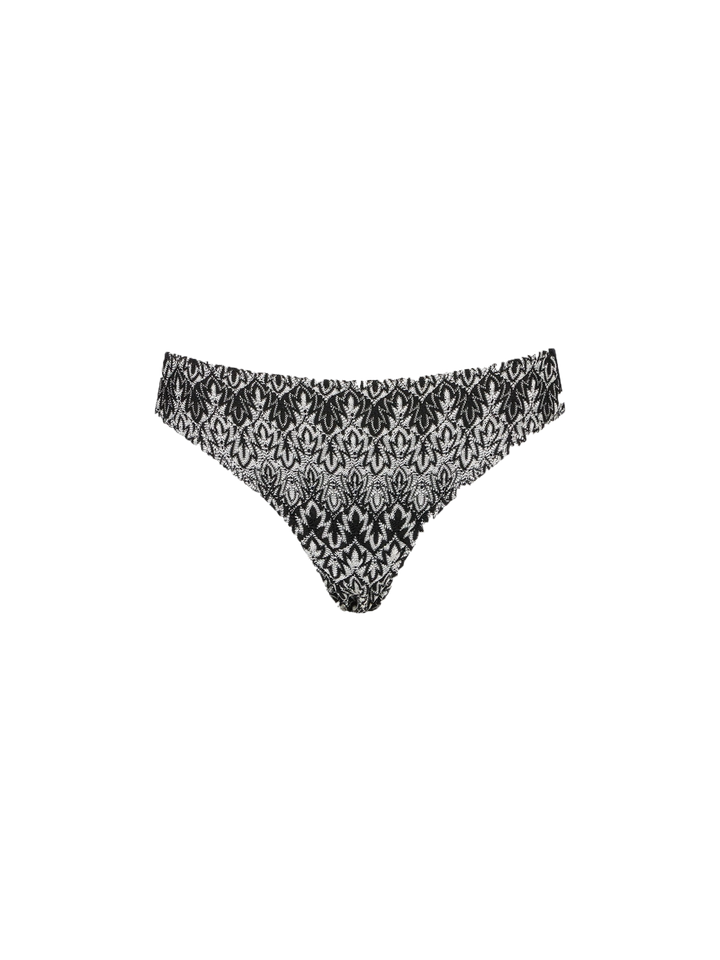Woman knitted chevron swim briefs
