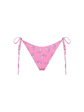 Slip da bagno da donna sgambato con stampa paisley