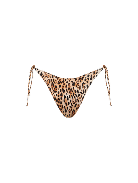 Damen-Badehose mit Leopardenmuster