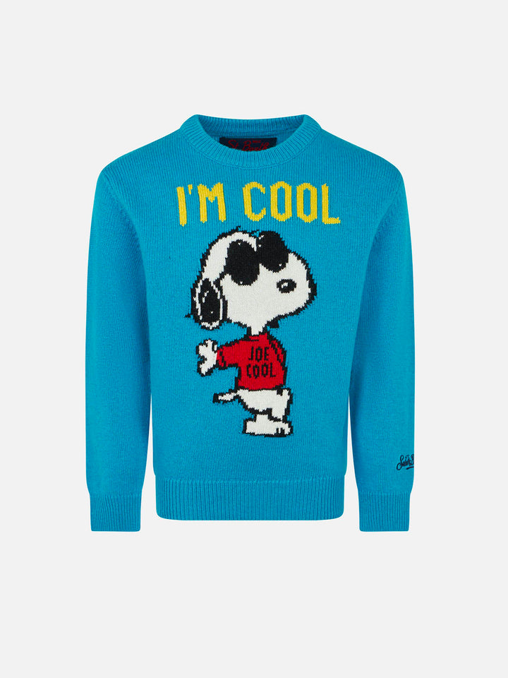 Snoopy I'm Cool print kid sweater | Peanuts™ Special Edition - MC2 Saint Barth