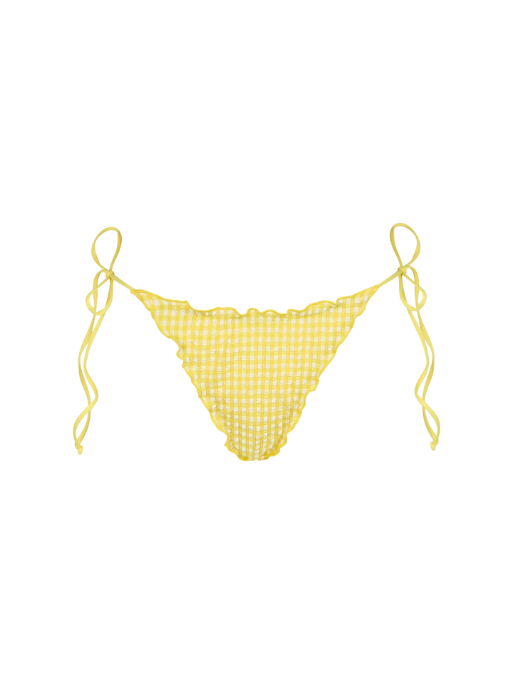 Woman seersucker classic triangle bikini Sagittarius Miami - MC2 Saint Barth