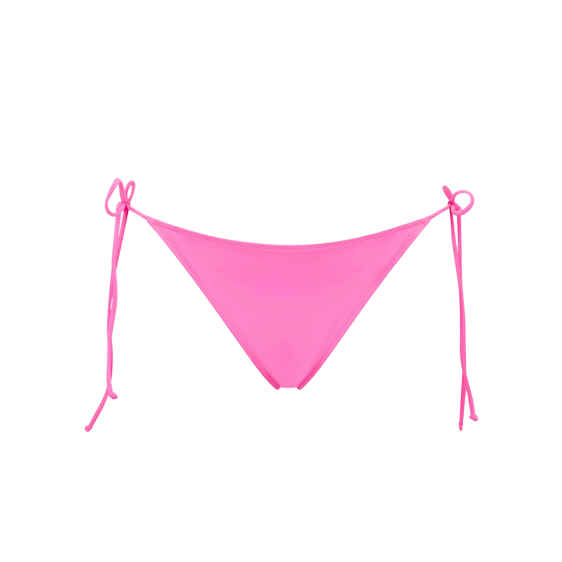 Woman fluo pink swim briefs with side laces - MC2 Saint Barth