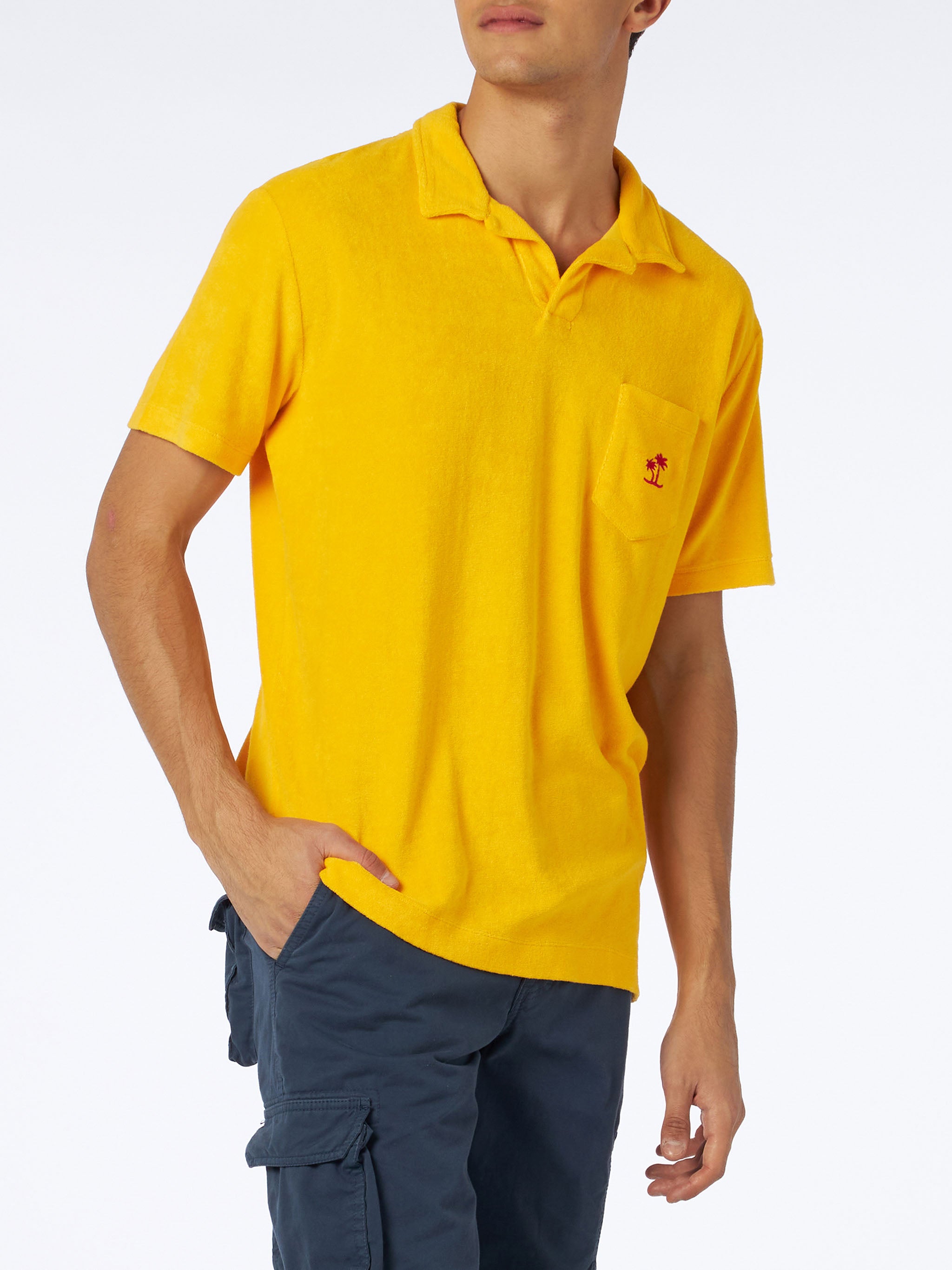 Man terry yellow polo – MC2 Saint Barth