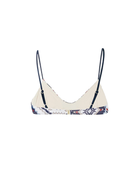Woman bralette top with glitter aztec print - MC2 Saint Barth