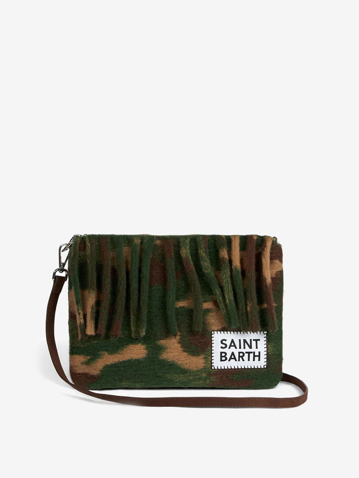 Parisienne blanket crossbody pouch bag with camouflage print - MC2 Saint Barth