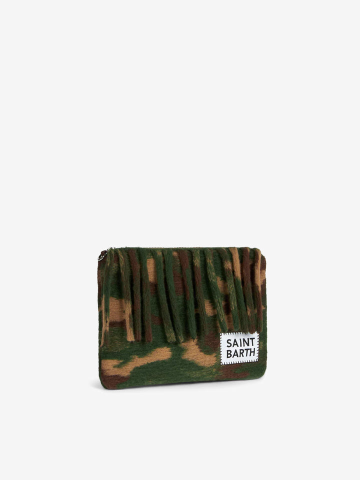 Parisienne blanket crossbody pouch bag with camouflage print - MC2 Saint Barth