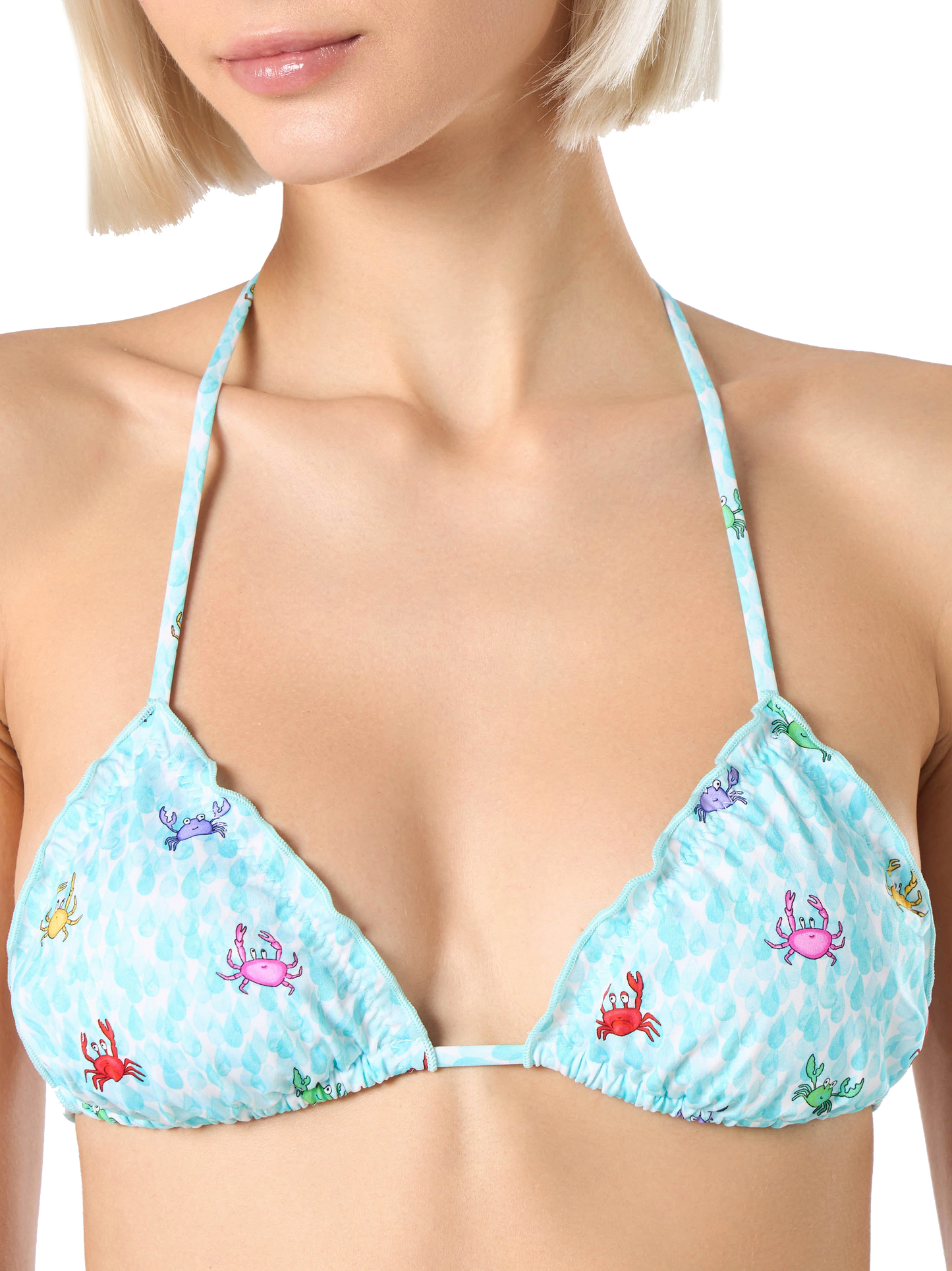 Bikini da donna classico a triangolo Sarius con granchio 